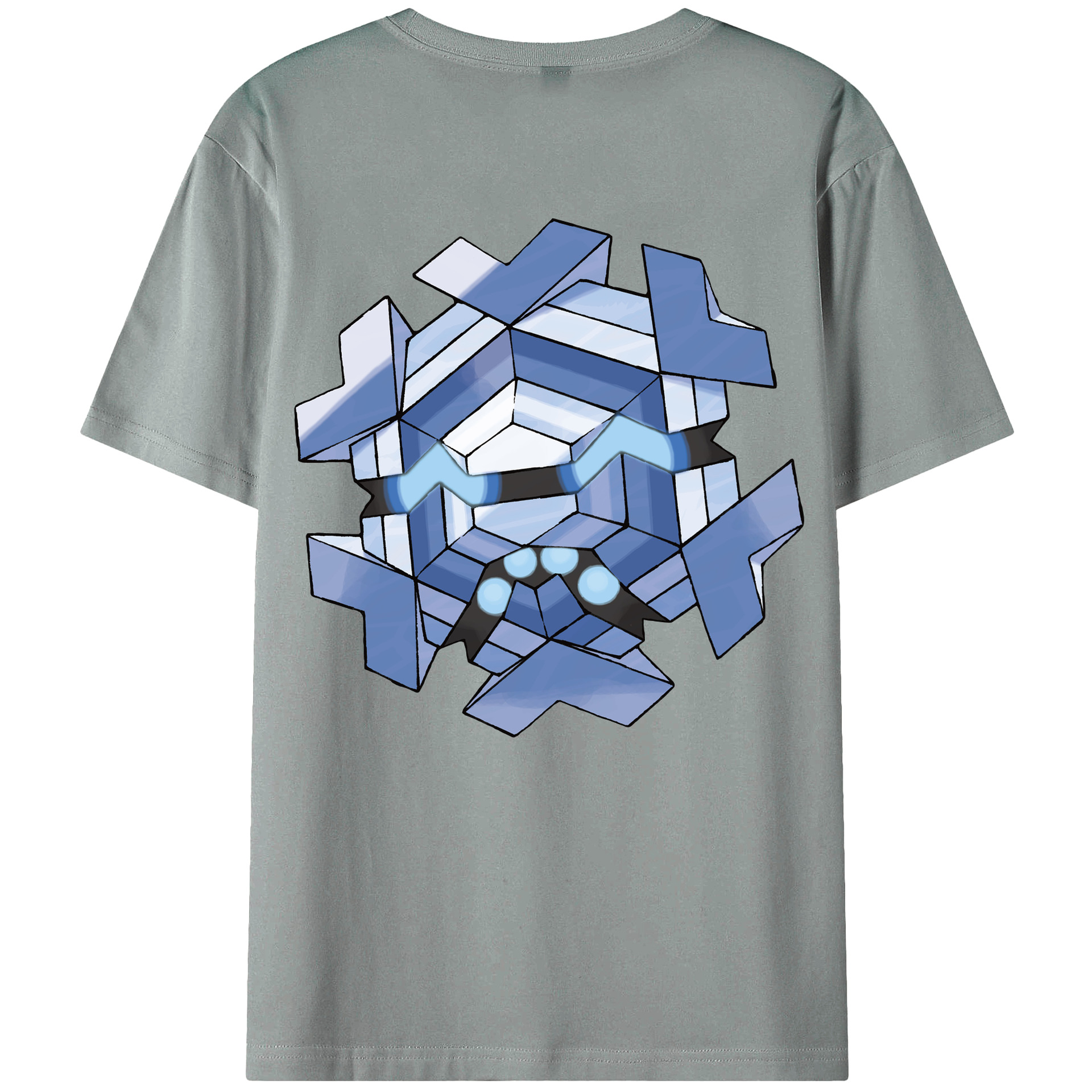 （画像用） ポケットモンスター Pokémon 綿100％ メンズ半袖Tシャツ（バックプリント） 通気性